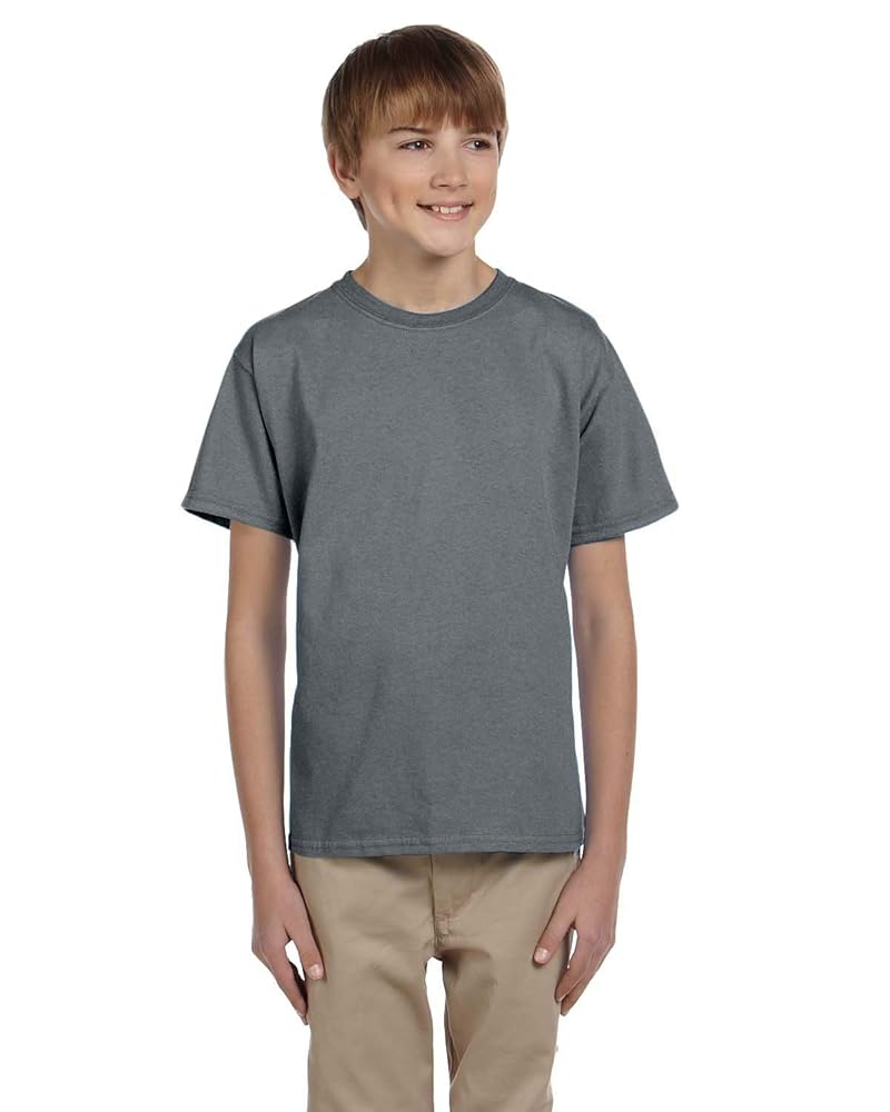 Amazon.com: Hanes EcoSmart Youth Short Sleeve T-Shirt XS